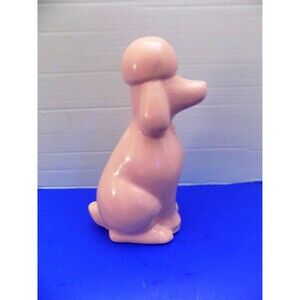 NEW Fancy French Pink Poodle Statue Figurine Dog Modern Art Home Decor